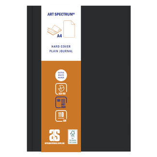 Art Spectrum Jumbo Black Hard Cover Visual Diary A4 110gsm 180 Sheets