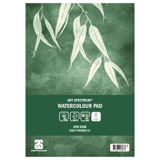 Art Spectrum 100% Cotton Watercolour Pad A3 300gsm 50 Sheets - Cold Pressed