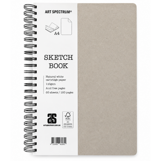 Art Spectrum Bare Spiral Sketchbook A4 110gsm 120 Pages