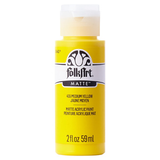 FolkArt Premium Matte Acrylic Paint 59ml - Medium Yellow