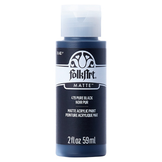 FolkArt Premium Matte Acrylic Paint 59ml - Pure Black