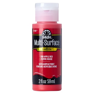 FolkArt Multi-Surface Satin Acrylic Paint 59ml - Apple Red