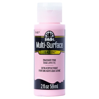 FolkArt Multi-Surface Satin Acrylic Paint 59ml - Baby Pink