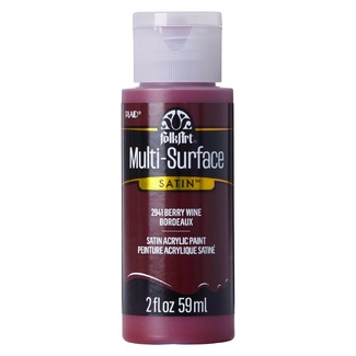 FolkArt Multi-Surface Satin Acrylic Paint 59ml - Berry Wine