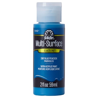 FolkArt Multi-Surface Satin Acrylic Paint 59ml - Blue Peacock
