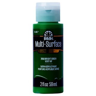 FolkArt Multi-Surface Satin Acrylic Paint 59ml - Bright Green