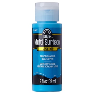 FolkArt Multi-Surface Satin Acrylic Paint 59ml - Cayman Blue