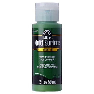 FolkArt Multi-Surface Satin Acrylic Paint 59ml - Classic Green