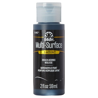 FolkArt Multi-Surface Satin Acrylic Paint 59ml - Licorice
