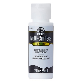 FolkArt Multi-Surface Satin Acrylic Paint 59ml - Titanium White