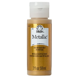 FolkArt Metallic Acrylic Paint 59ml - Antique Gold