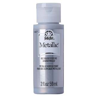 FolkArt Metallic Acrylic Paint 59ml - Silver Anniversary