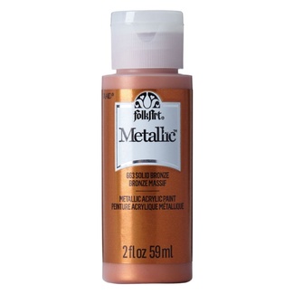 FolkArt Metallic Acrylic Paint 59ml - Solid Bronze
