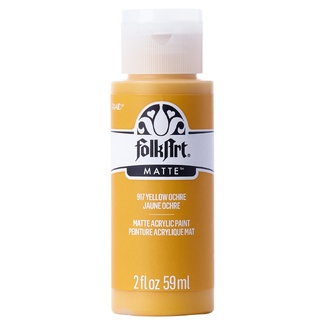 FolkArt Premium Matte Acrylic Paint 59ml - Yellow Ochre