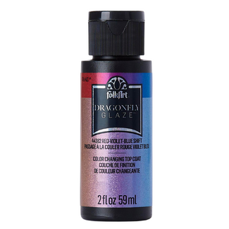 FolkArt Gloss Dragonfly Glaze 59ml - Red-Violet-Blue Shift