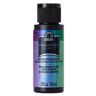 FolkArt Gloss Dragonfly Glaze 59ml - Violet-Blue-Green Shift