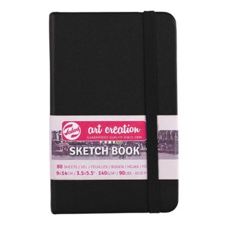 Talens Art Creation Black Sketchbook 9 x 14 cm 140gsm 80 Sheets