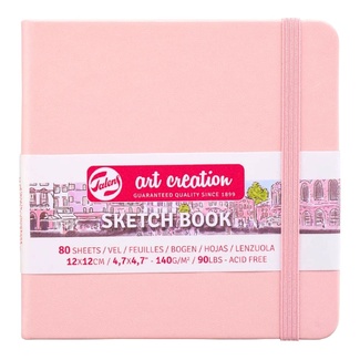 Talens Art Creation Pink Sketchbook 12 x 12 cm 140gsm 80 Sheets