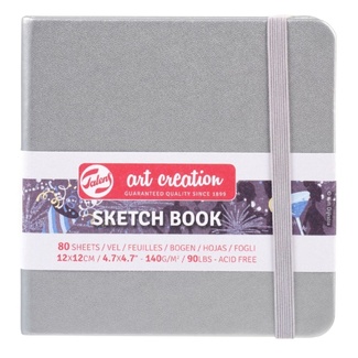 Talens Art Creation Shiny Silver Sketchbook 12 x 12 cm 140gsm 80 Sheets