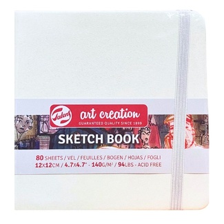 Talens Art Creation White Sketchbook 12 x 12 cm 140gsm 80 Sheets
