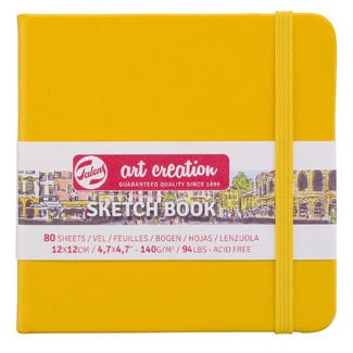 Talens Art Creation Yellow Sketchbook 12 x 12 cm 140gsm 80 Sheets