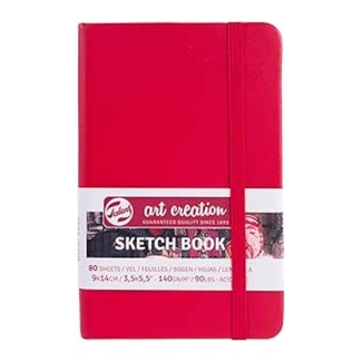 Talens Art Creation Red Sketchbook 9 x 14 cm 140gsm 80 Sheets