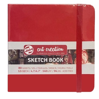 Talens Art Creation Red Sketchbook 12 x 12 cm 140gsm 80 Sheets