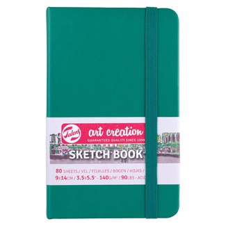 Talens Art Creation Forest Green Sketchbook 9 x 14 cm 140gsm 80 Sheets