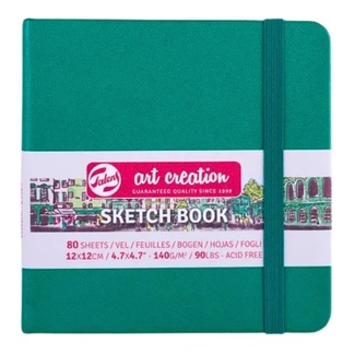 Talens Art Creation Forest Green Sketchbook 12 x 12 cm 140gsm 80 Sheets