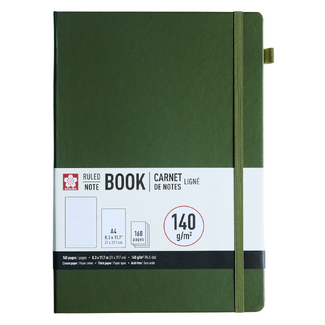 Sakura Ruled Hard Cover Notebook A4 21x30cm Pine Needle