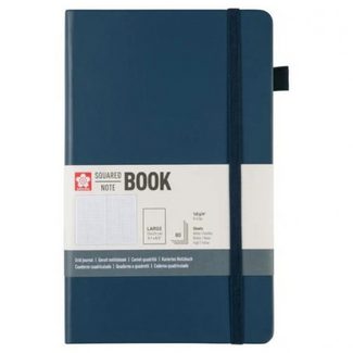 Sakura Squared Hard Cover Notebook A5 13x21cm Deep Indigo