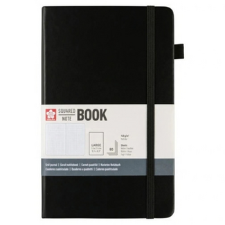 Sakura Squared Hard Cover Notebook A5 13x21cm Black
