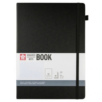 Sakura Squared Hard Cover Notebook A4 21x30cm Black