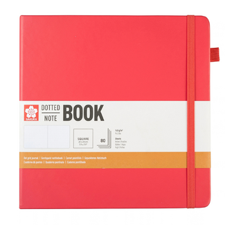 Sakura Dotted Hard Cover Notebook 20x20cm Plum Blossom