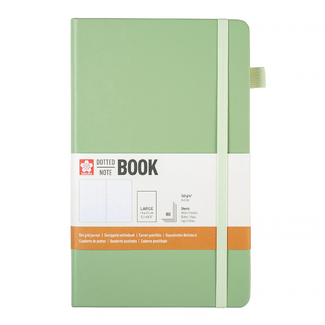 Sakura Dotted Hard Cover Notebook A5 13x21cm Pale Patina