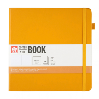 Sakura Dotted Hard Cover Notebook 20x20cm Japanese Kerria