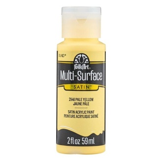 FolkArt Multi-Surface Satin Acrylic Paint 59ml - Pale Yellow