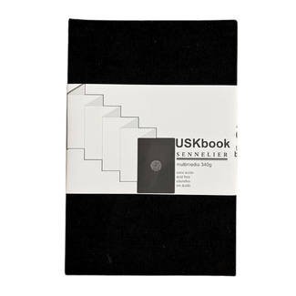 Sennelier Urban Sketch Concertina Watercolour Book Black 10 x 15cm 340gsm