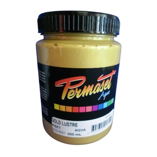 Permaset Aqua Screen Printing Ink 300ml Metallic - Gold Lustre