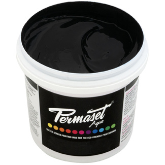 Permaset Aqua Screen Printing Ink 1Lt Standard - Jet Black