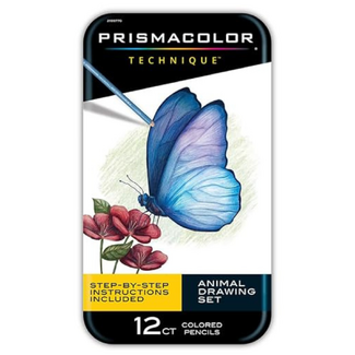 Prismacolor Premier Colouring Pencil Set of 12 - Animal Drawing Technique