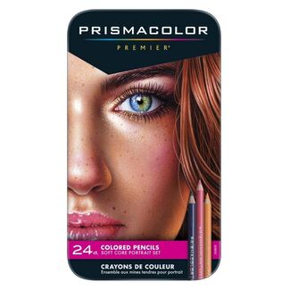 Prismacolor Premier Colouring Pencil Tin Of 24 - Portrait