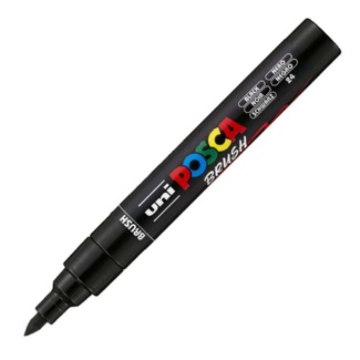 Posca Pen Brush Tip PC-5BR Paint Marker - Black