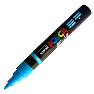 Posca Pen Brush Tip PC-5BR Paint Marker - Light Blue