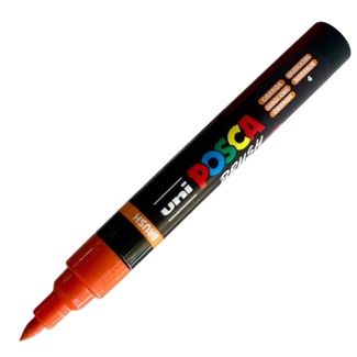 Posca Pen Brush Tip PC-5BR Paint Marker - Orange