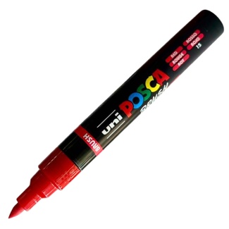 Posca Pen Brush Tip PC-5BR Paint Marker - Red