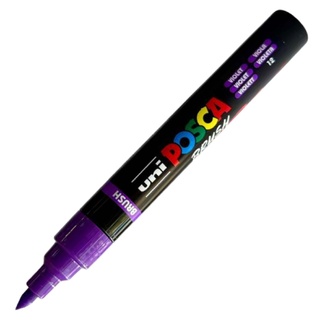 Posca Pen Brush Tip PC-5BR Paint Marker - Violet