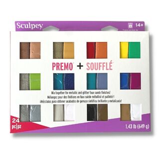 Sculpey Premo and Souffle Polymer Clay Multipack 24 pc