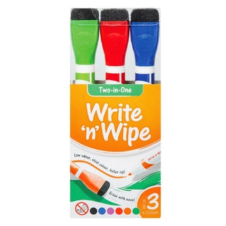 Write 'n' Wipe Whiteboard Markers 3pc
