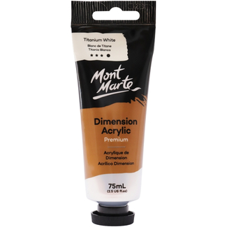 Mont Marte Dimension Acrylic Paint 75ml Tube - Titanium White